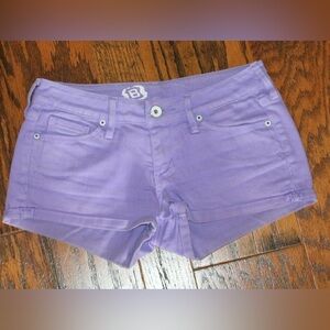 PacSun Purple Jean Shorts with Stretch Denim Size 1